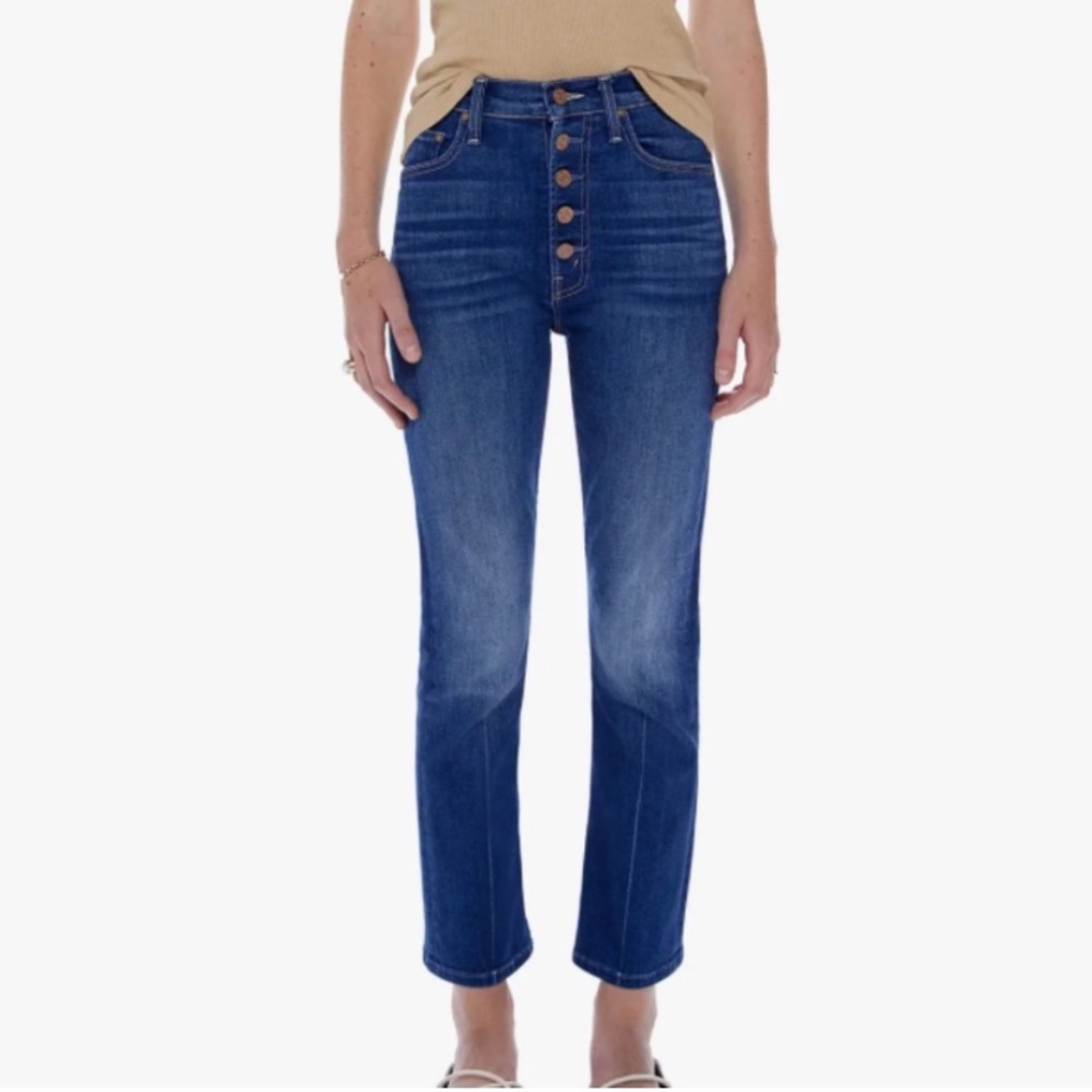 MOTHER High Rise Blue Jeans 34
